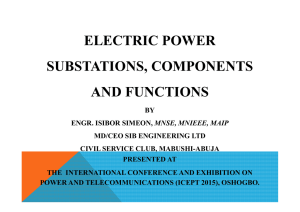 Electric Power Substations Components n Funcs (Ibibor S