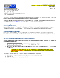 DAT/EM Product Notes for Release 6.6 - EXCERPT