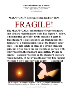 MAG*I*CAL® Reference Standard for TEM The MAG*I*CAL