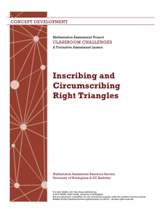 Inscribing and Circumscribing Right Triangles