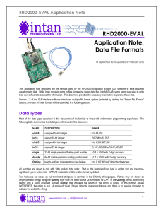 RHD2000 Data File Formats