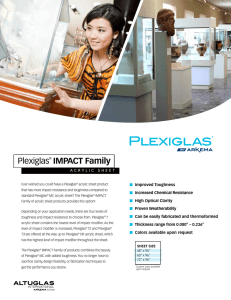 Plexiglas® Impact Family - Plexiglas® acrylic sheet