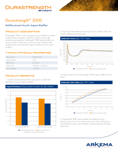 Durastrength ® 3000 acrylic impact modifier technical