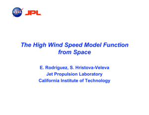 The High Wind Speed Model Function from Space