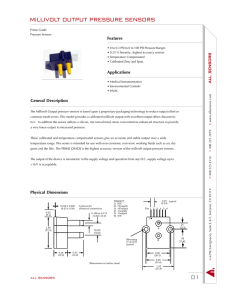 All Sensors 30 PSI-D-PRIME-MV Datasheet