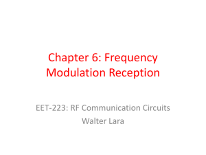 Chapter 6: Frequency Modulation Reception