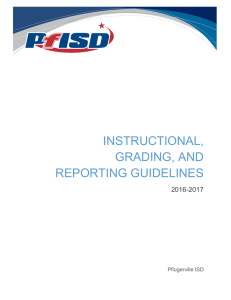 Instructional, Grading, and Reporting Guidelines