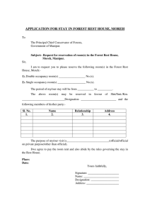 APPLICATION FOR STAY IN FOREST REST HOUSE, MOREH