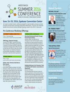 June 26-28, 2016, Spokane Convention Center