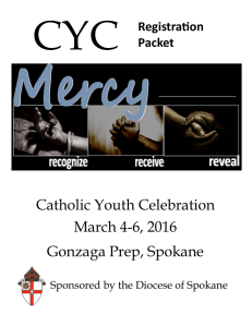CYC 2016 registration Packet - Catholic Diocese of Spokane