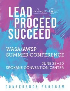 WASA/AWSP SUMMER CONFERENCE