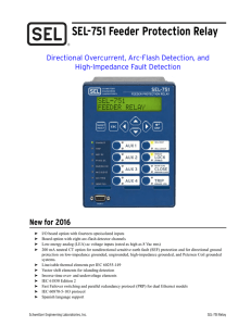 SEL-751 Feeder Protection Relay Data Sheet