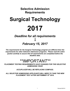 Surgical Technology - Macomb Community College