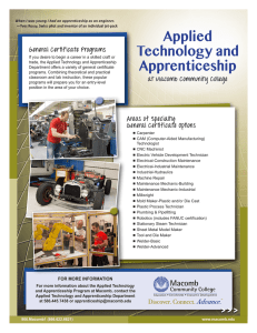 Applied Technology and Apprenticeship