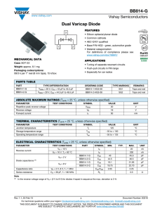 BB814-G Dual Varicap Diode