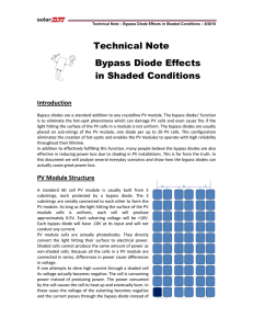 Technical Note Bypass Diode Effects in Shaded