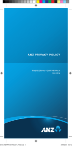 ANZ Privacy Policy (PDF 112kB)