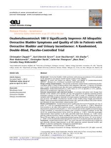 OnabotulinumtoxinA 100 U Significantly Improves All Idiopathic