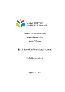 SMS Based Information Systems