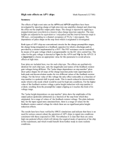 High rate effects on APV chips