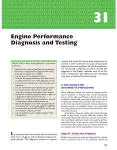 Engine Performance Diagnosis and Testing