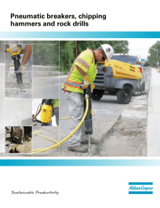 Pneumatic breakers, chipping hammers and rock drills