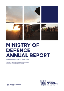 MINISTRY OF DEFENCE ANNUAL REPORT