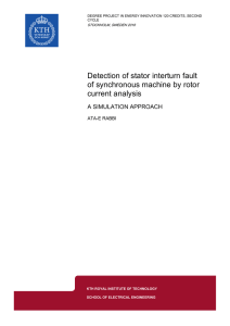 Detection of stator interturn fault of synchronous machine by