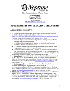 requirements for elevating structures