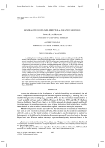 Generalized multilevel structural equation modeling