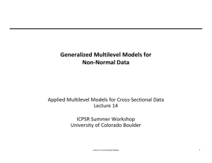 Generalized Multilevel Models for Non