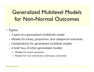 Generalized Multilevel Models