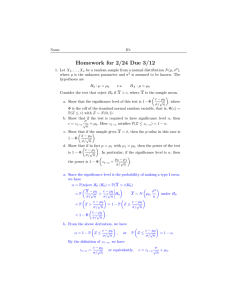 Homework Solution Week 8 - Department of Statistics and Probability