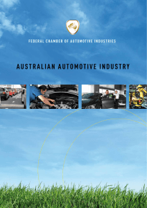 australian automotive industry - Federal Chamber of Automotive