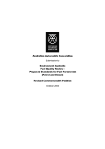 Proposed Standards for Fuel Paramete