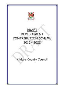Draft Development Contribution Scheme 2015