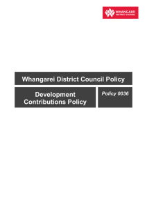 Development Contributions Policy