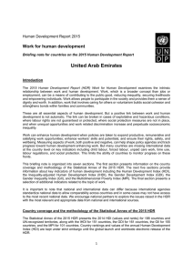 United Arab Emirates - Human Development Reports