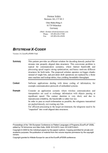 Bitstream X-Coder - CEUR