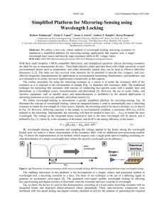 Simplified Platform for Microring-Sensing using Wavelength Locking
