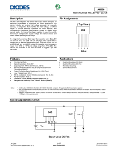 AH266 Description Features Pin Assignments Applications Typical