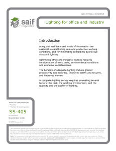 SS-405 Lighting for Industry Sept 2007 S-Guide