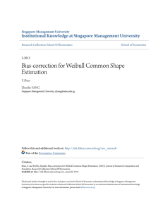 Bias-correction for Weibull Common Shape Estimation