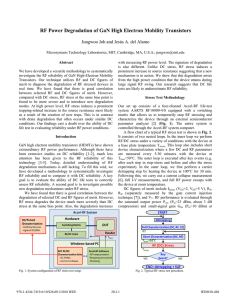 RF Power Degradation of GaN - Microsystems Technology