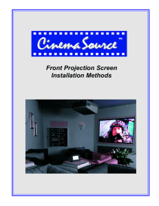 Front Projection Screen Installation Methods