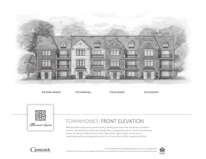 TOWNHOMES: FRONT ELEVATION