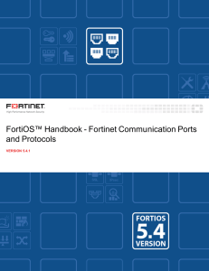 Fortinet Communication Ports and Protocols