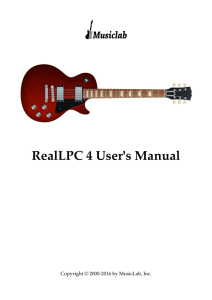 RealLPC 4 User`s Manual