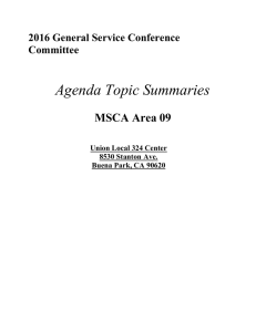 Agenda Topic Summaries - Mid