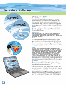 DataMate Software